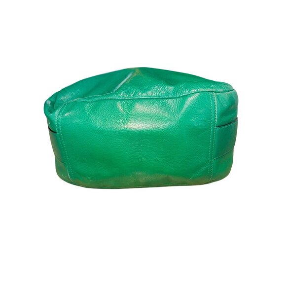Ralph Lauren Green Pebble Leather Hobo Shoulder Bag Luxury Money Sustainable - Picture 5 of 16